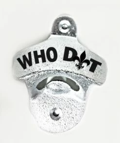 Cajun Classic Cast Iron Cookware Who Dat Saints Cast Iron Wall Mount Beer Bottle Opener