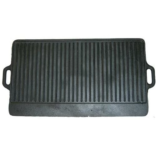 Cajun Classic Large Square Reversible Grill 14×28 Inch- Cast Iron