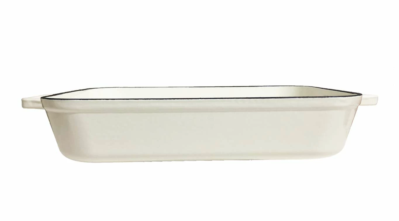 Cajun Classic White Enamel Baking Dish