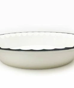 Cast Iron Cookware Cajun Classic White Pie Plate