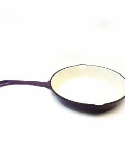 Cajun Classic 12 Inch Enamel Purple Skillet Cast Iron Cookware