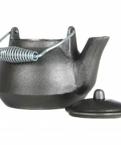 Cast Iron Cookware Cajun Classic Cast Iron Tea Kettle - 1 Quart