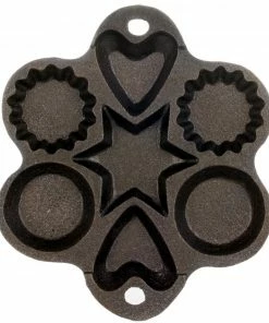 Cast Iron Cookware Cajun Classic Seasoned Shapes Cast Iron Muffin Pan