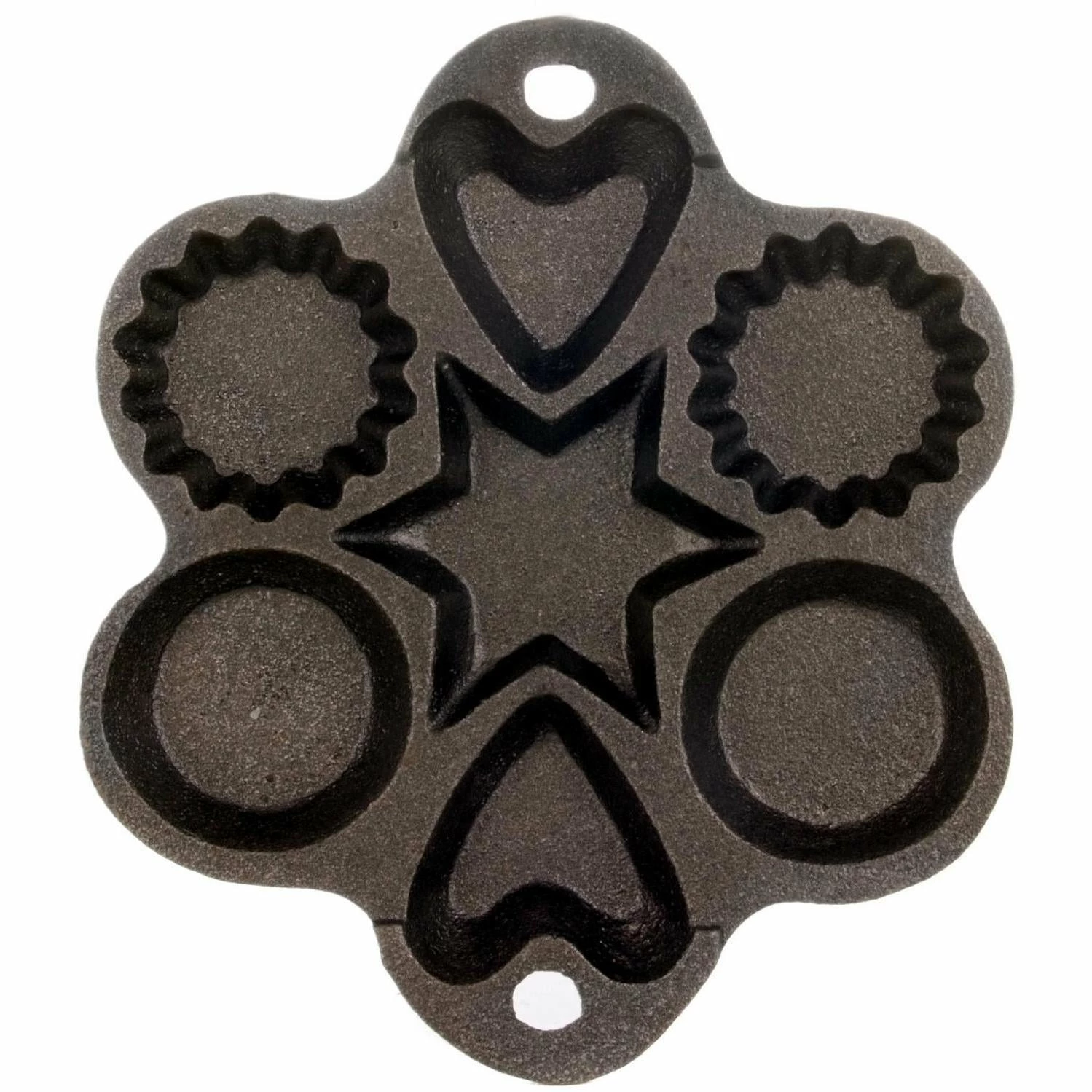 Cast Iron Cookware Cajun Classic Seasoned Shapes Cast Iron Muffin Pan