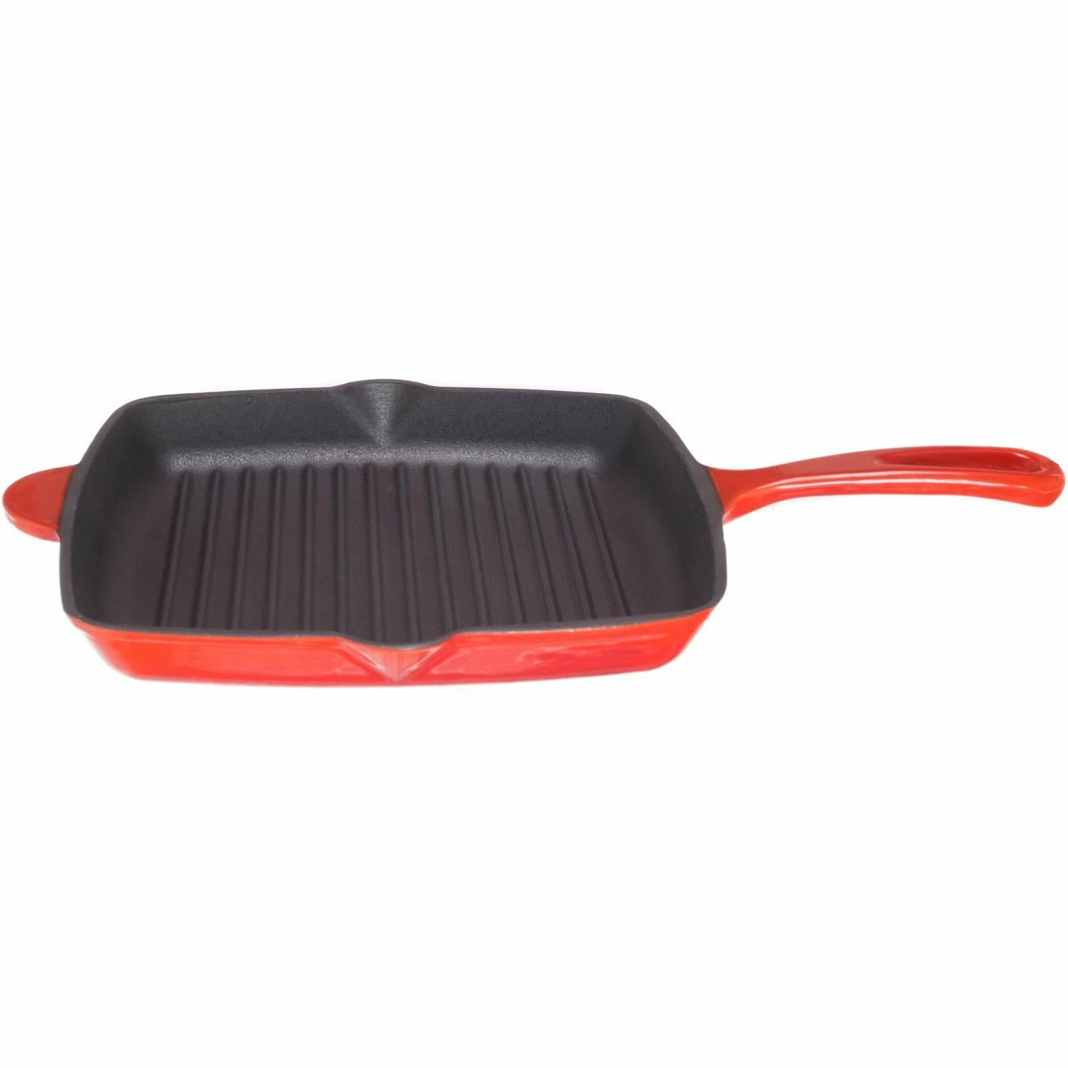 Cajun Classic Red Enamel Grill Pan Skillet