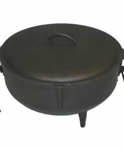 Cajun Classic Seasoned Jambalaya Pot 5 Gallon With Cast Iron Lid Cast Iron Cookware