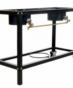 Propane Burners Cajun Classic 2 Burner Stove On Wheel Cart Low Pressure