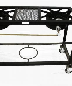Cajun Classic 3 Burner Stove On Wheel Cart Propane Burners