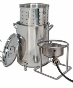 Turkey Fryers King Kooker Deluxe Stainless Steel Turkey Frying Kit