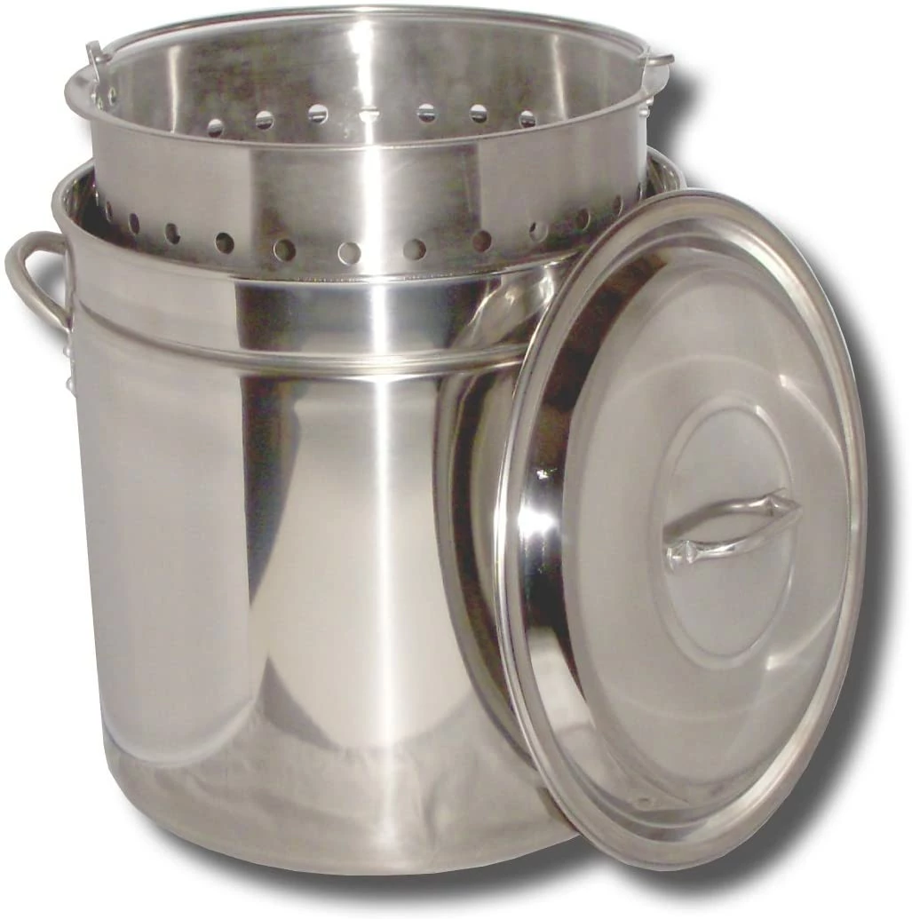 King Kooker Stock Pots 102 Qt Stainless Steel Steamer Stock Pot