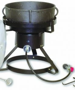 King Kooker 5 Gallon Cast Iron Jambalaya Pot Cooking Kit