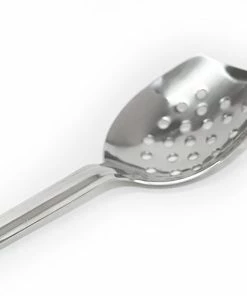 McWare Stainless Steel Roux Perforated Spoon 15 Inch Stainless Steel Cooking Spoons