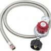 Cajun Outdoor Cooking Propane Parts Deluxe Stainless Steel 0-30 PSI Propane Regulator Kit