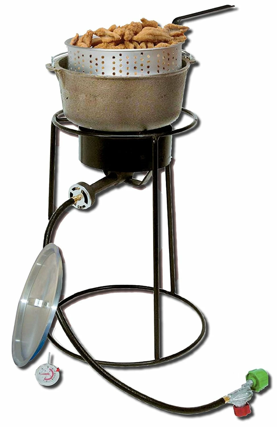 Cast Iron Cookware King Kooker Cast Iron Dutch Oven Outdoor Fryer Cooking Kit