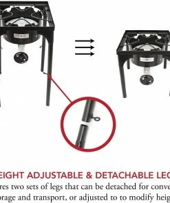 Cajun Outdoor Cooking Height Adjustable Banjo Burner