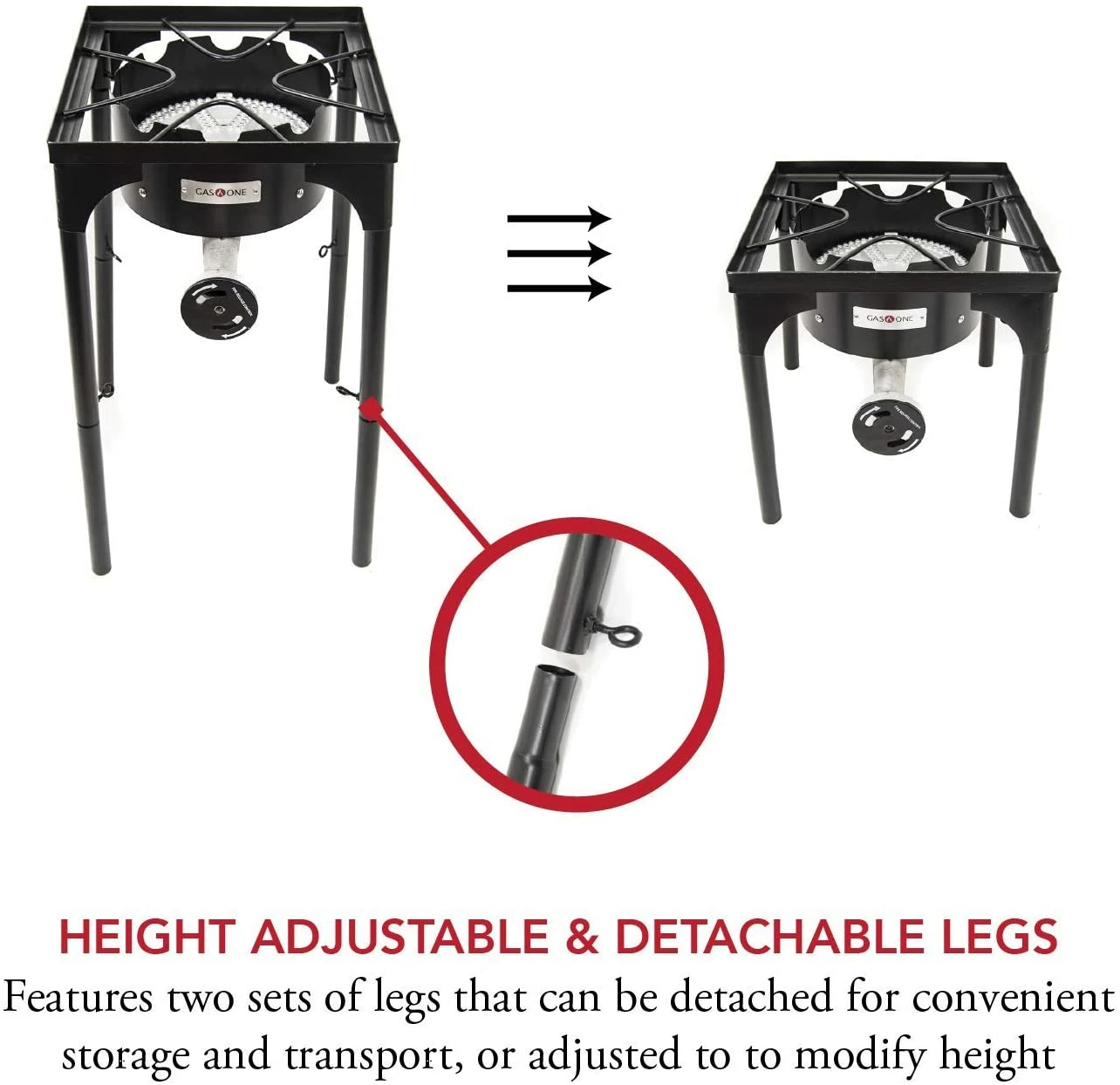 Cajun Outdoor Cooking Height Adjustable Banjo Burner