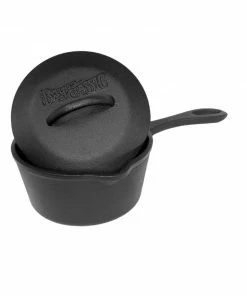 Bayou Classic 1 Quart Cast Iron Saucepan With Lid Cast Iron Cookware