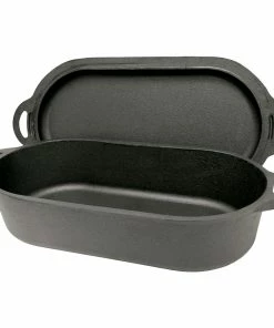 Cast Iron Cookware Bayou Classic Cast Iron Oval Fryer