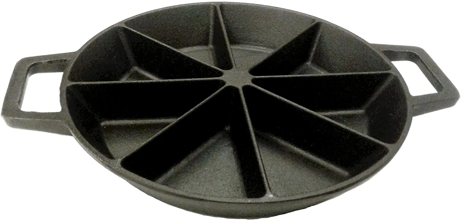 Bayou Classic Cast Iron 10 Inch Wedge Cornbread Skillet