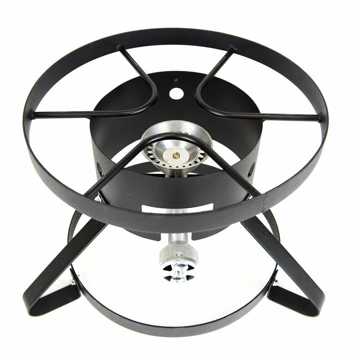 Cajun Outdoor Cooking High Pressure Propane Burner And 24 QT Aluminum Steamer Pot Bundle Stainless Pot Steamers