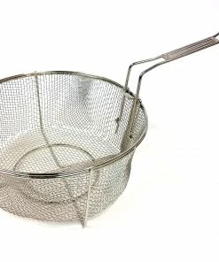Cooking Accessories Bayou Classic 11" Stainless Fry Basket With Folding Handle