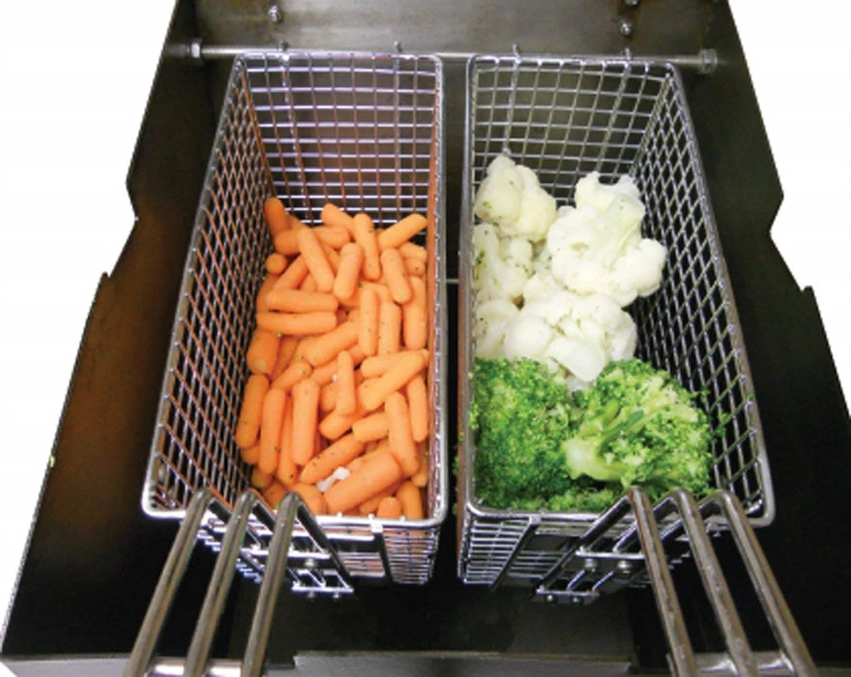 King Kooker V Bottom Double Large Fish Fryer Multi Purpose Cooker Fish Fryers