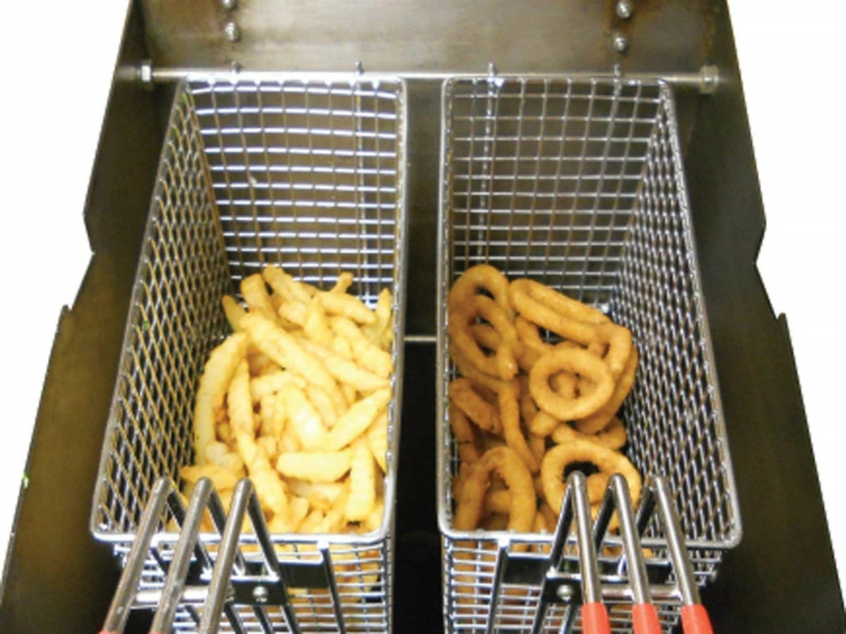 King Kooker V Bottom Double Large Fish Fryer Multi Purpose Cooker Fish Fryers