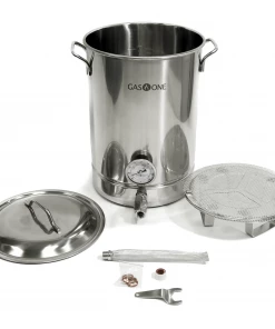Cajun Outdoor Cooking 8 Gallon Stainless Steel Stock Pot With Spigot Brew Pots