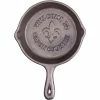 Cajun Classic Welcome To Cajun Country Fleur De Lis Cast Iron Skillet Cast Iron Cookware