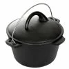 Cast Iron Cookware Cajun Classic Seasoned Cast Iron Dutch Oven Pot - 1 Quart