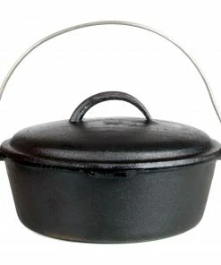 Cast Iron Cookware Cajun Classic Cast Iron Dutch Oven Pot - 2 Quart