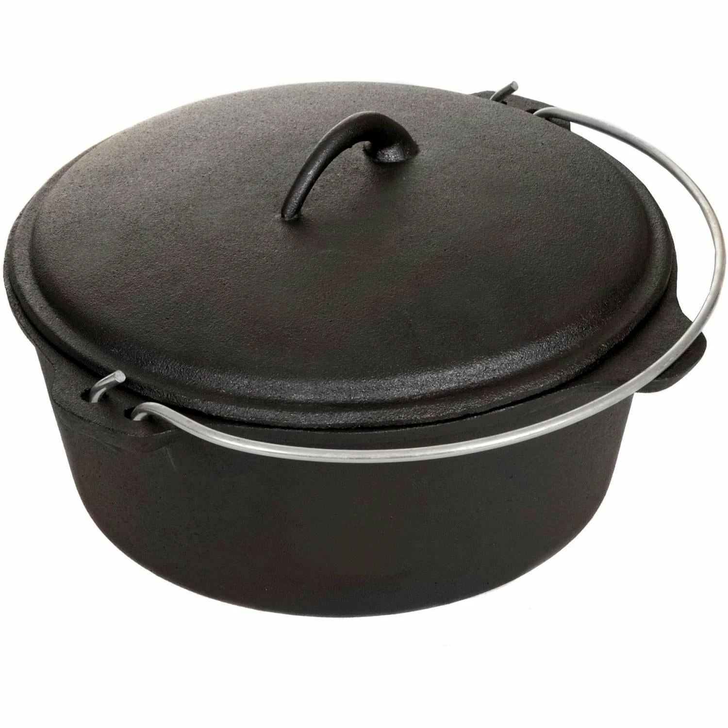 Cajun Classic Seasoned Cast Iron Dutch Oven Pot - 4.5 Quart Cast Iron Cookware