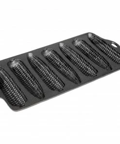 Cajun Classic Unseasoned Cast Iron Cornbread Pan Corn Mold