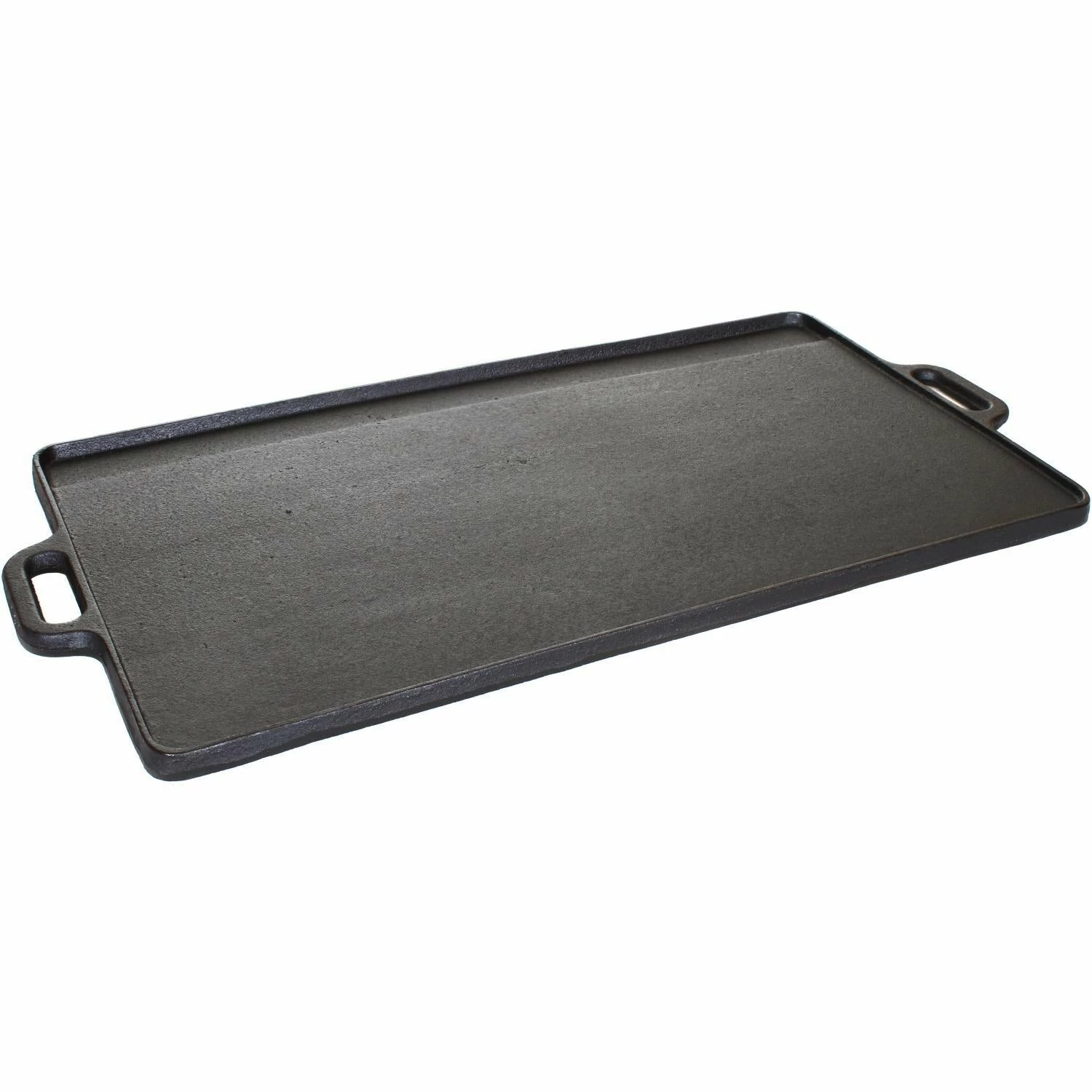 Cast Iron Cookware Cajun Classic Rectangular Large Reversible Seasoned Cast Iron Griddle