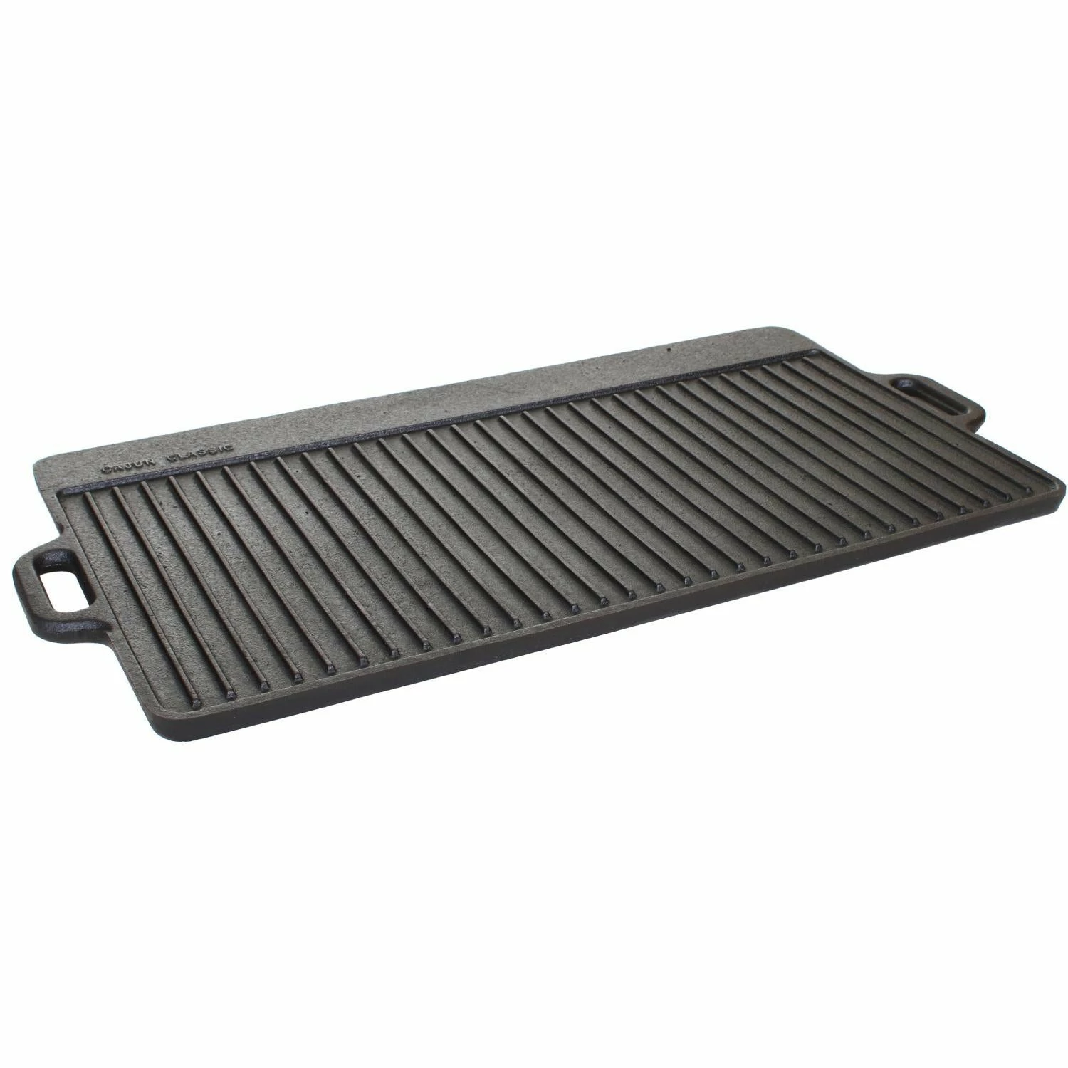 Cast Iron Cookware Cajun Classic Rectangular Large Reversible Seasoned Cast Iron Griddle