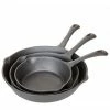 Cast Iron Cookware Cajun Classic Cast Iron Skillet Set - 6, 8 & 10 Inch Unseasoned