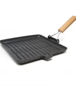 Cajun Outdoor Cooking Cast Iron Square Griddle Pan Cast Iron Cookware