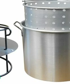King Kooker Outdoor Double Jet Cooker Package With 120 Quart Aluminum Pot Stock Pots