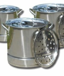 King Kooker Professional Stainless Steel Stock Pot Set