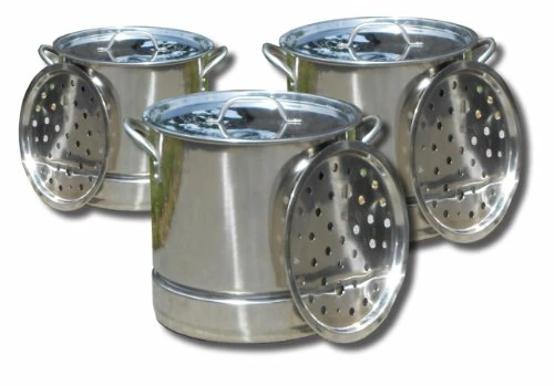 King Kooker Professional Stainless Steel Stock Pot Set