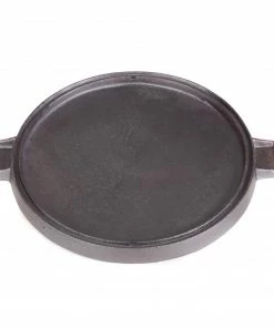 Cajun Classic Seasoned Round Reversible Cast Iron Griddle