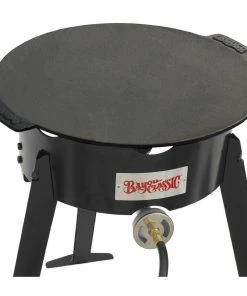 Bayou Classic Cast Iron Campfire Griddle Discada Cast Iron Cookware