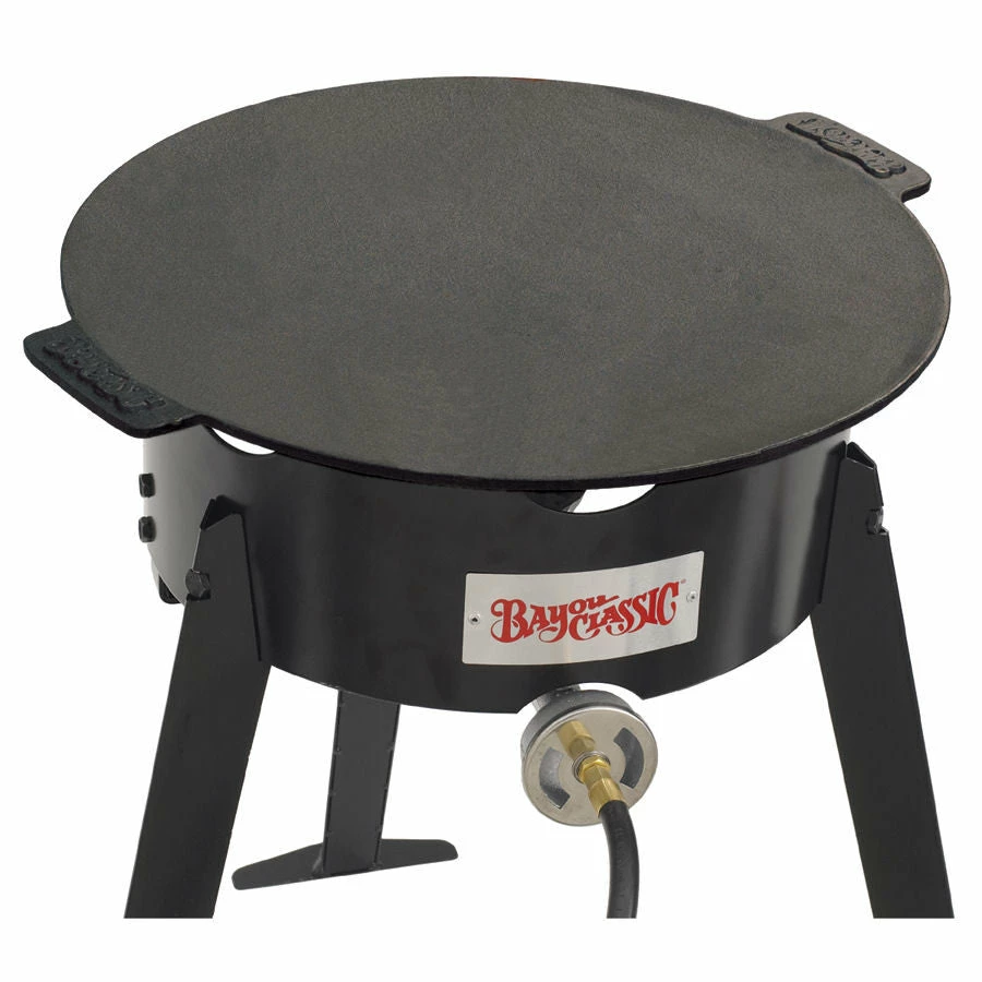 Bayou Classic Cast Iron Campfire Griddle Discada Cast Iron Cookware