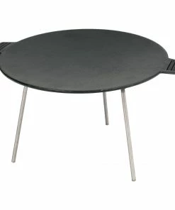 Bayou Classic Cast Iron Campfire Griddle Discada Cast Iron Cookware