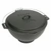 Bayou Classic 3 Gallon Cast Iron Jambalaya Pot Cast Iron Cookware