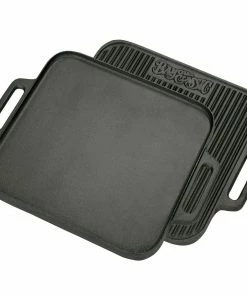 Cast Iron Cookware Bayou Classic Cast Iron Reversible Square Griddle