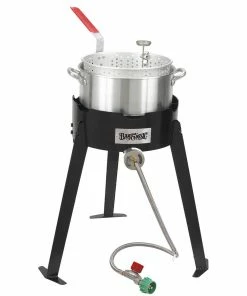 Fish Fryers Bayou Classic Aluminum Deep Fryer Cooking Kit