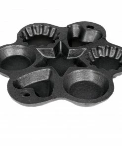 Cast Iron Cookware Cajun Classic Seasoned Shapes Cast Iron Muffin Pan