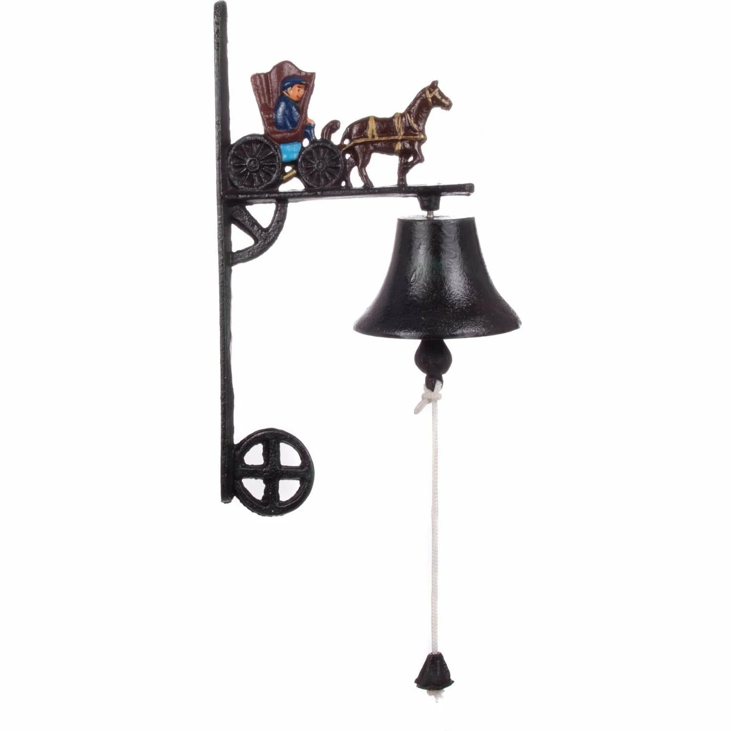 Cajun Classic Cast Iron Cookware Cast Iron Horse And Buggy Outdoor Dinner Bell